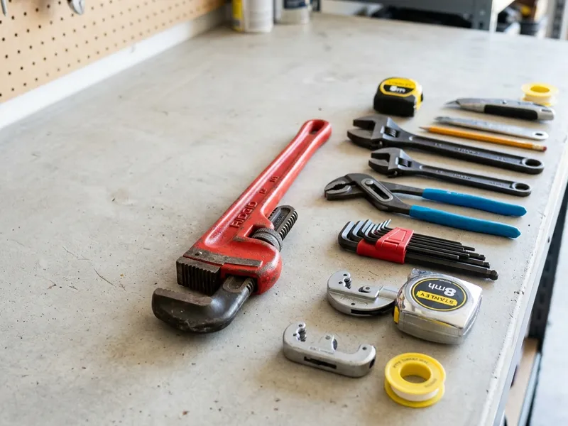 Professional plumbers in Hillsdale, IL equipped with top-tier tools for residential and commercial plumbing services.